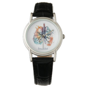 Lungs, breathe like a tree, customizable watch