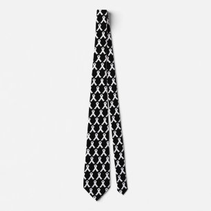 Lungs Cancer Awareness White Ribbon Tie