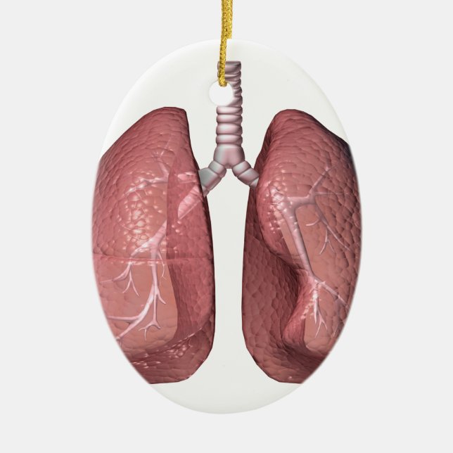 lungs ceramic ornament (Front)