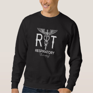 Lungs Minimalist Stethoscope RT Respiratory Therap Sweatshirt