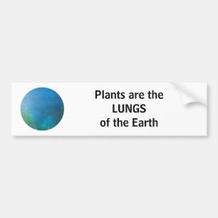 LUNGS of the earth - bumper sticker