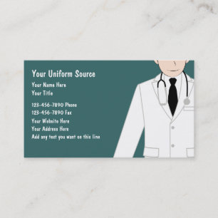 L'uniforme fournit des cartes de visite