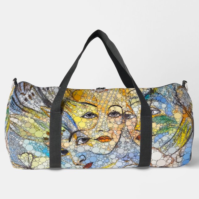 Lunis, Infinity Dots by After Francis Picabia Duffle Bag (Front)