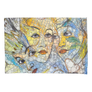 Lunis, Infinity Dots by After Francis Picabia Pillowcase