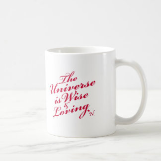 L'univers est tasse blanche classique sage et