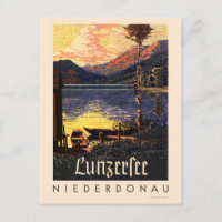 Lunzersee Niederdonau Austria Vintage Poster 1938