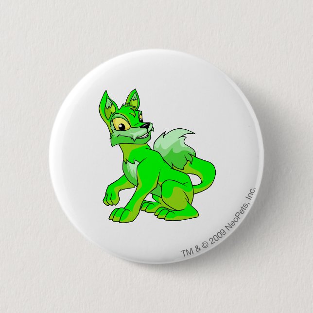 Lupe Glowing 2 Inch Round Button (Front)