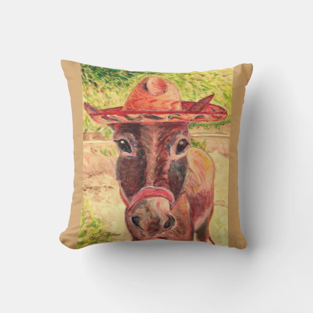 Lupe le coussin extérieur de l'âne 16x16 (Recto)
