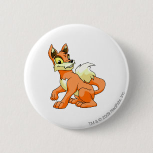 Lupe Orange 2 Inch Round Button
