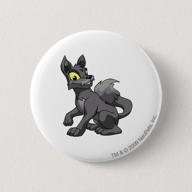 Lupe Shadow 2 Inch Round Button (Front)