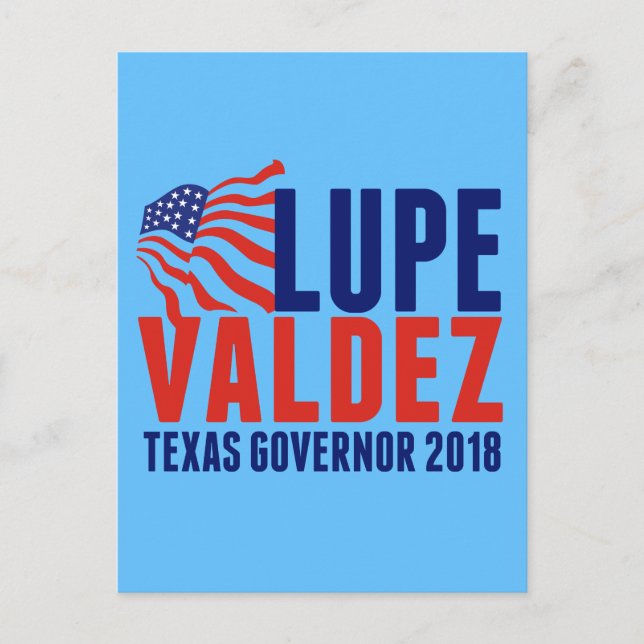 Lupe Valdez for Texas Governor 2018 Postcard (Front)
