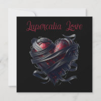 Lupercalia Black Threads Heart Valentine's