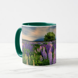 Lupin Field in New Zealand Mug