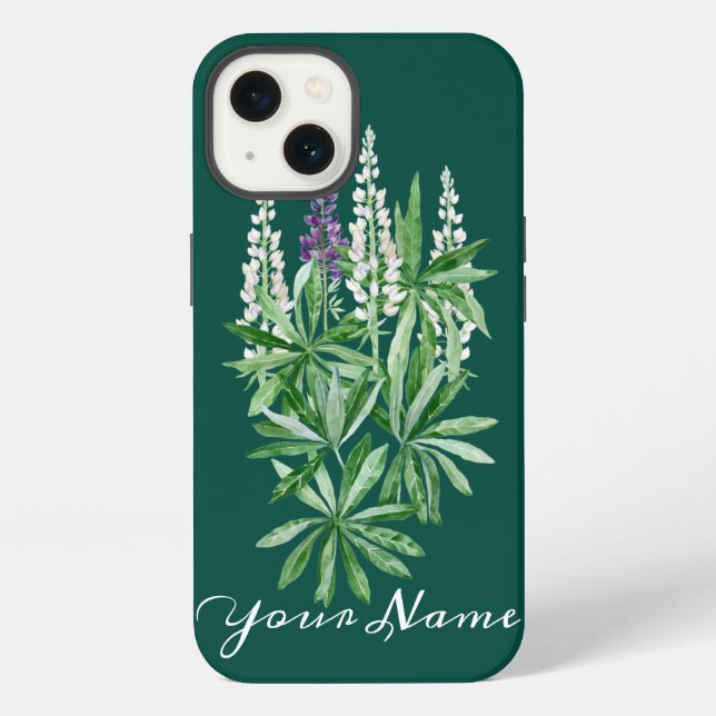 Lupin flower  iPhone case (Back)