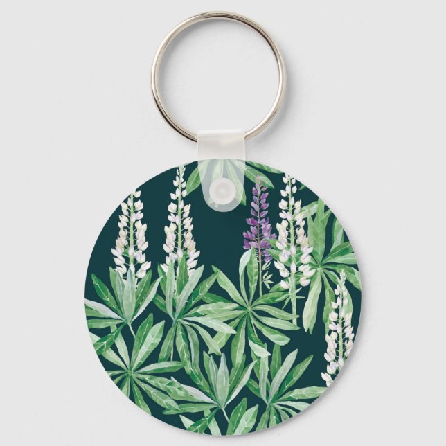 Lupin flower keychain (Front)