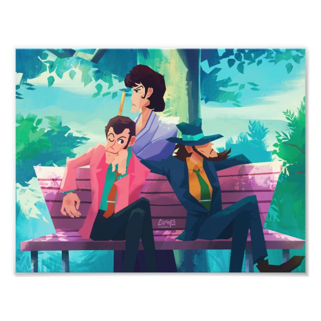 Lupin III the third bench boys print (Front)