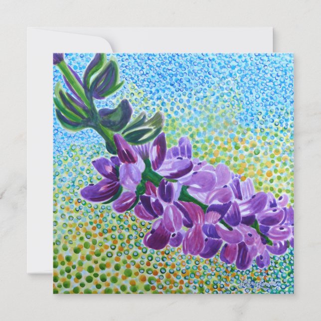 Lupine Blank Note Card (Front)