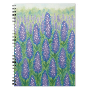 Lupine Field Watercolor Notebook