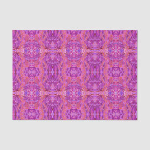 Lupine Flower Bohemian Boho Arabesque Pattern Pink Tissue Paper