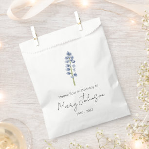 Lupine Simple Seed packet Funeral Favour Bag