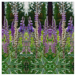 Lupines All in a Row Fabric