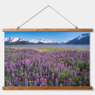 Lupines in Bloom   Kenai Mountains, Alaska Hanging Tapestry