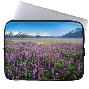 Lupines in Bloom   Kenai Mountains, Alaska Laptop Sleeve