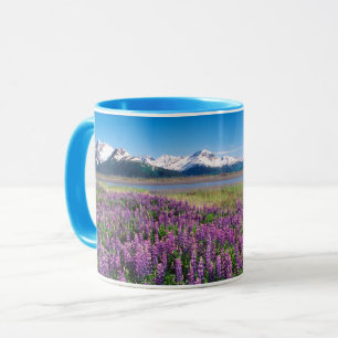 Lupines in Bloom   Kenai Mountains, Alaska Mug