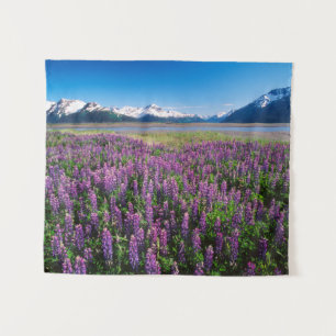 Lupines in Bloom   Kenai Mountains, Alaska Tapestry
