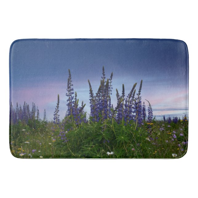 Lupins   bath mat (Front)