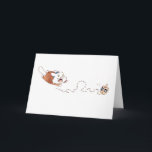 Lupin's Dreidel Greeting Card<br><div class="desc">The dreidel doesn't stand a chance</div>