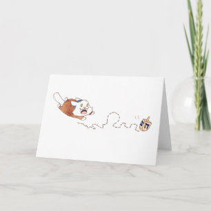 Lupin's Dreidel Greeting Card