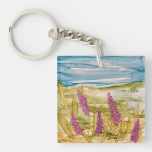 Lupins in the wild  keychain
