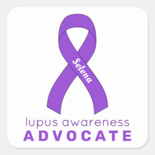 Lupus Advocate White Square Sticker