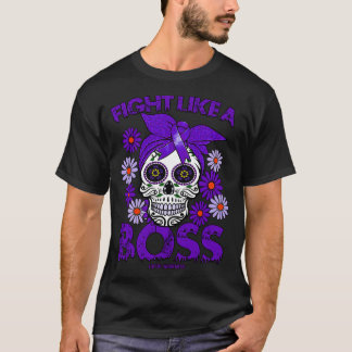 Lupus Awareness Awareness fight like a boss T-Shirt