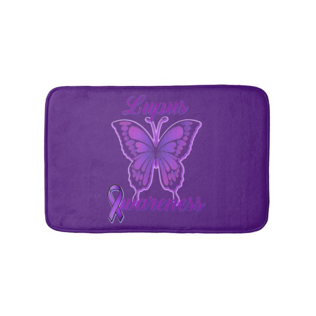 lupus awareness bath mat (Front)