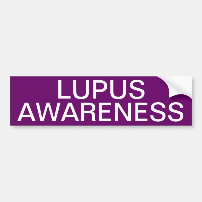 Lupus Awareness Bumper Sticker (Front)