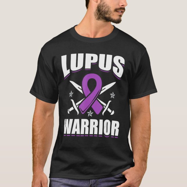 Lupus Awareness Lupus Warrior Lupus Ninja T-Shirt (Front)
