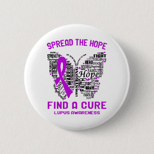 Lupus Awareness Month Ribbon Gifts 2 Inch Round Button