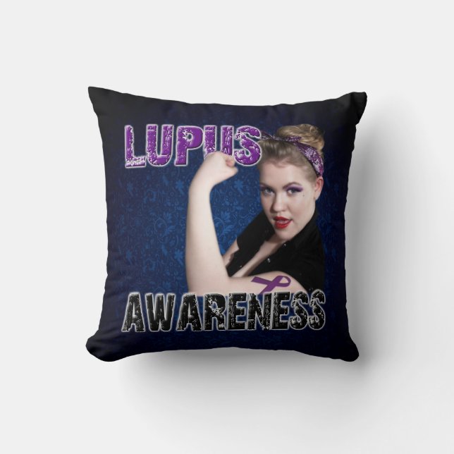 Lupus Awareness Pillow (Front)