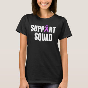Lupus Awareness Purple Ribbon Support Squad T-Shirt