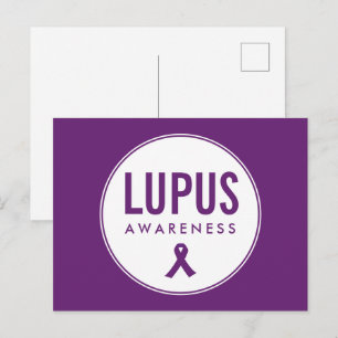 Lupus Awareness Ribbon Purple Postcard
