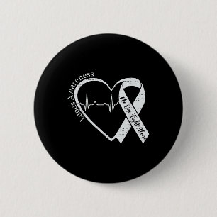 Lupus Awareness Warrior Purple Ribbon Autoimmune D 2 Inch Round Button