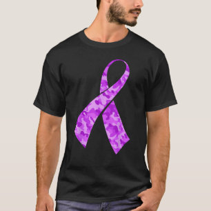 lupus camou purple ribbon lupus awareness T-Shirt