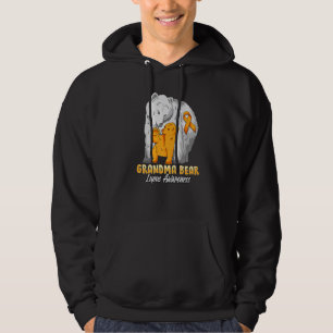 Lupus Child Awareness Grandma Bear Support Ribbon Hoodie