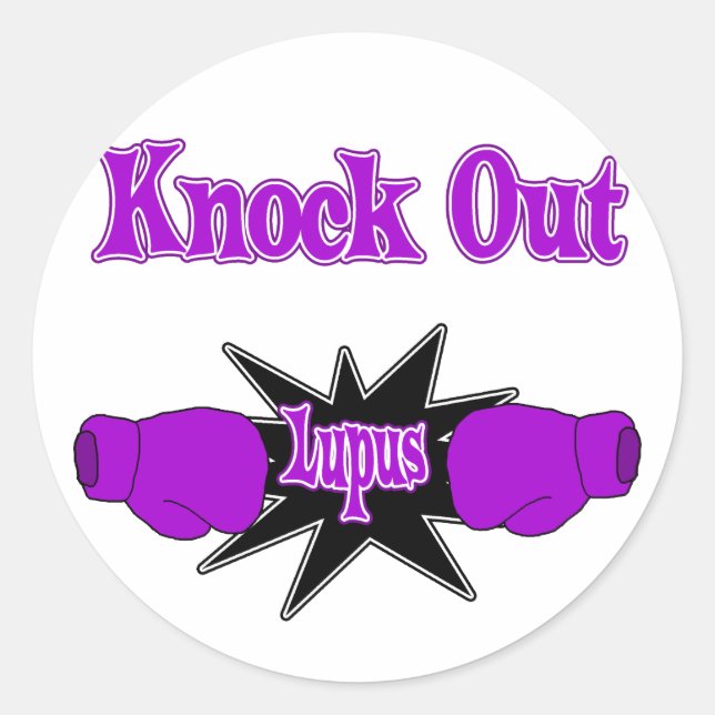 Lupus Classic Round Sticker (Front)