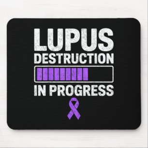 Lupus destruction in progress warrior fighter sle mouse pad