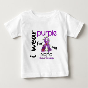 Lupus I WEAR PURPLE FOR MY NANA 43 Baby T-Shirt