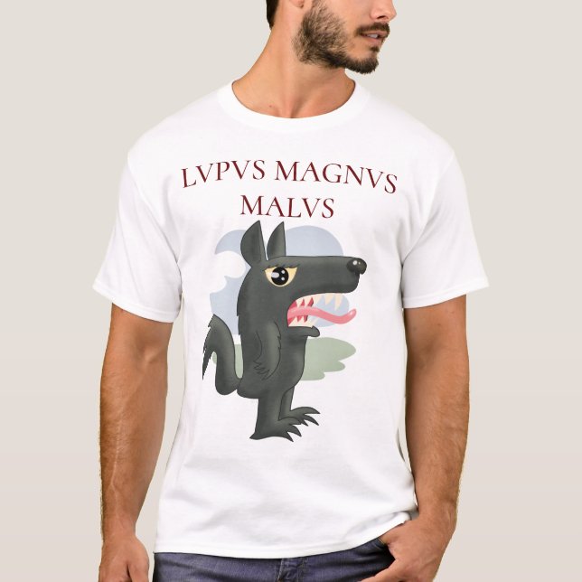 Lupus Magnus Malus (The Big Bad Wolf) T-Shirt (Front)