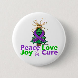 Lupus Peace Love Joy Cure 2 Inch Round Button